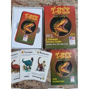 T-rex Rules! Card game basically 'Go Fish' with Dinosaurs, kids, matching cards